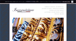 Desktop Screenshot of incorniciaresumisura.com